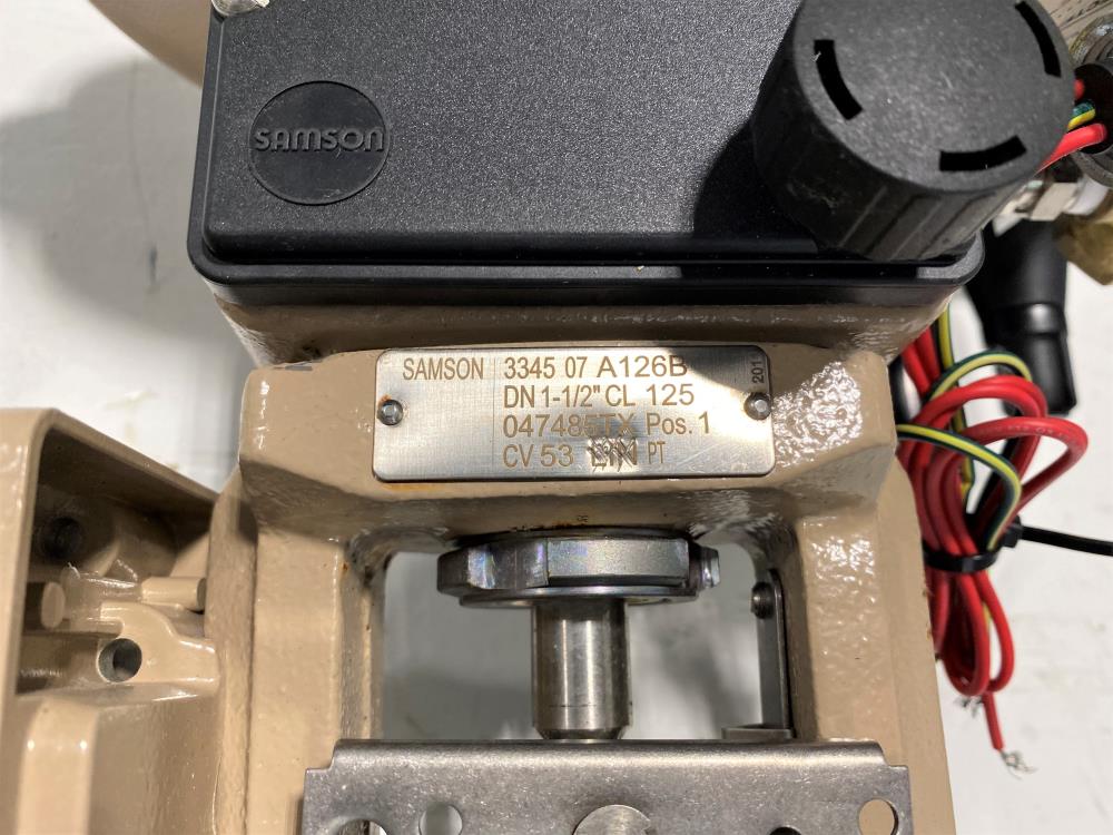 Samson 1-1/2" 125# Actuated Control Valve, 3345-07-A126B